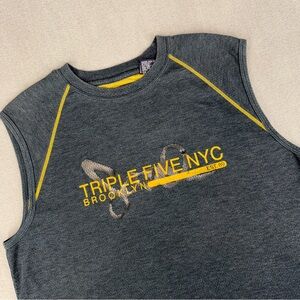 Vintage Triple Five Soul NYC Shirt Mens L Brooklyn 90s Sleeveless Muscle Tee Y2K